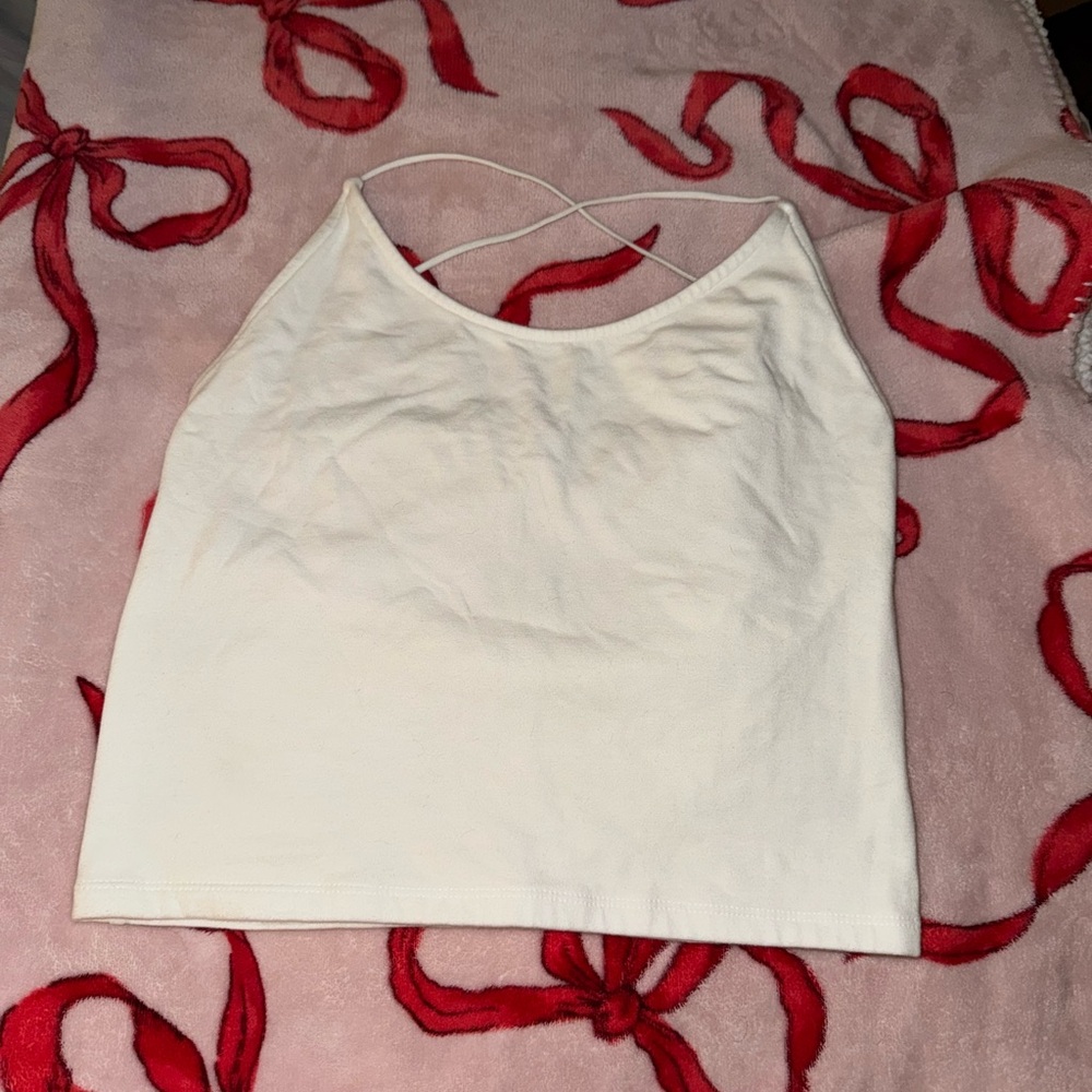Open Back Halter Top